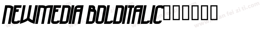 NewMedia BoldItalic字体转换